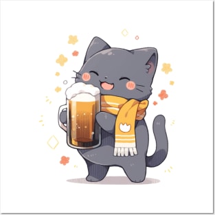 Beer Cat Posters and Art